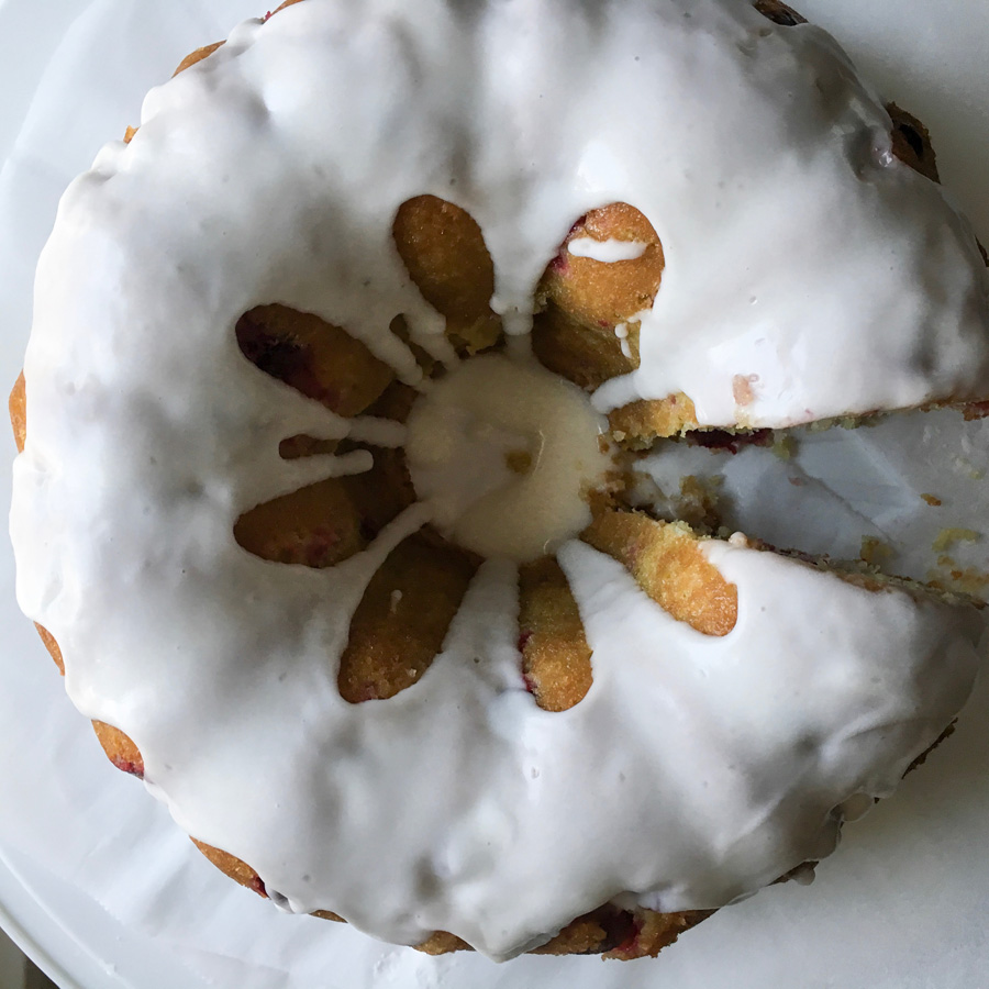 orange cranberry Bundt cake