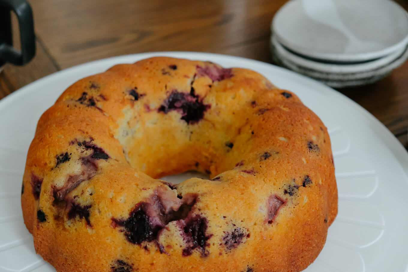 Lemon Berry Bundt Cake