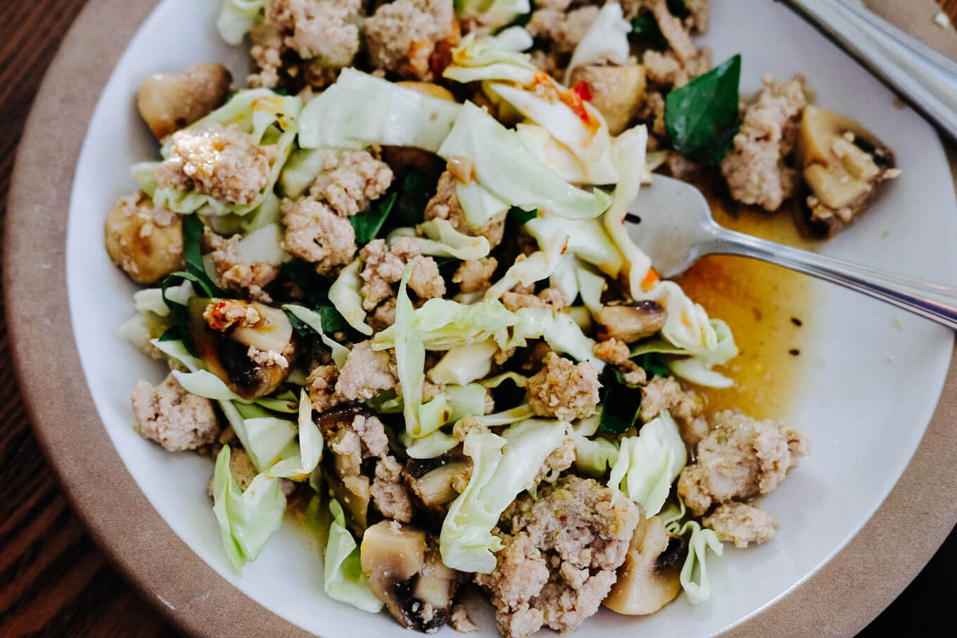 Thai Ground Turkey and Veggie Bowls