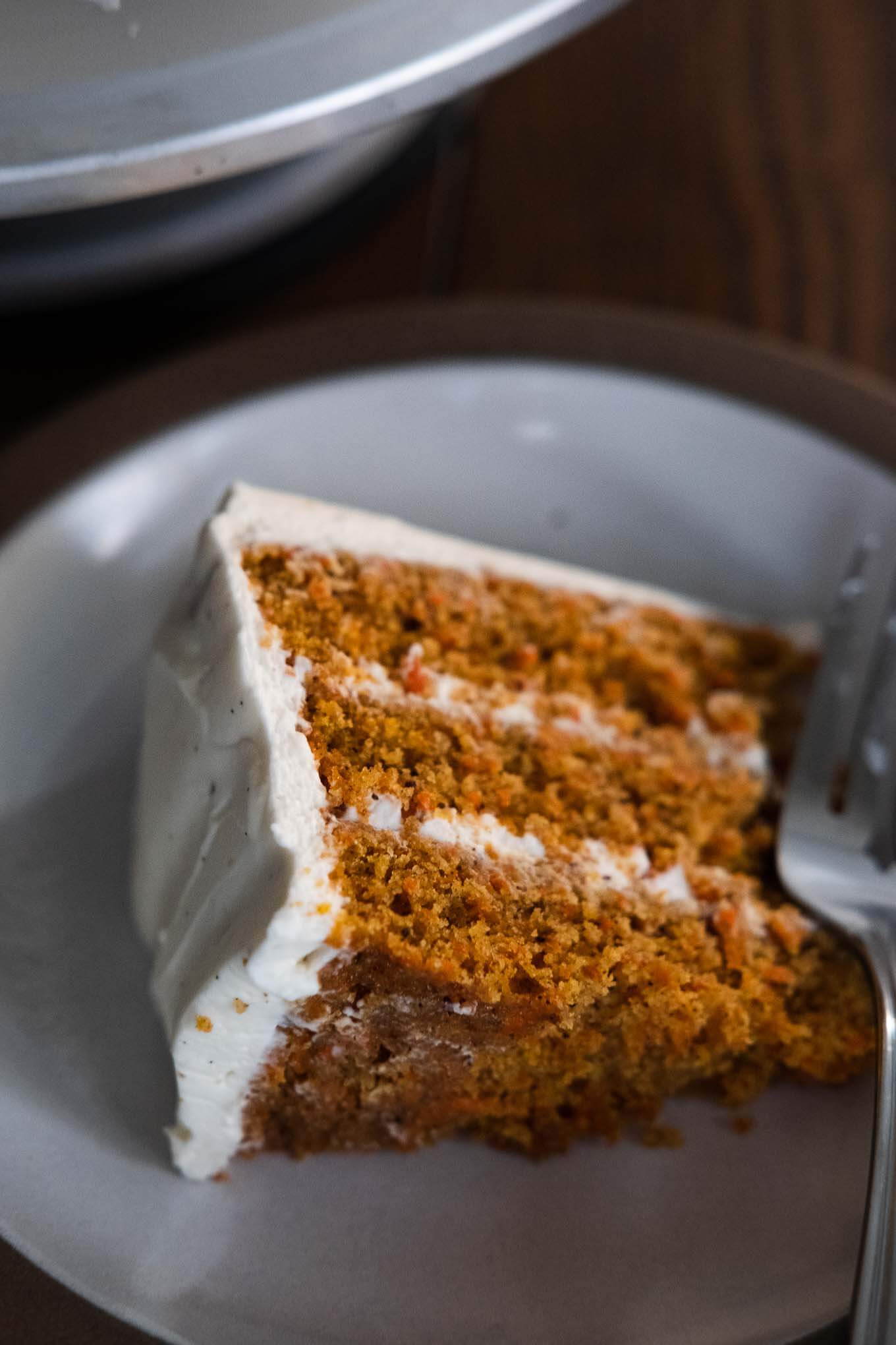 Brown Butter Carrot Cake with Whipped Cream Cheese Frosting